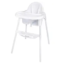 Bolero Kinderstoel | Kunststof/RVS | Wit | Wit Frame | Indoor | 650x770x1010(h)mm