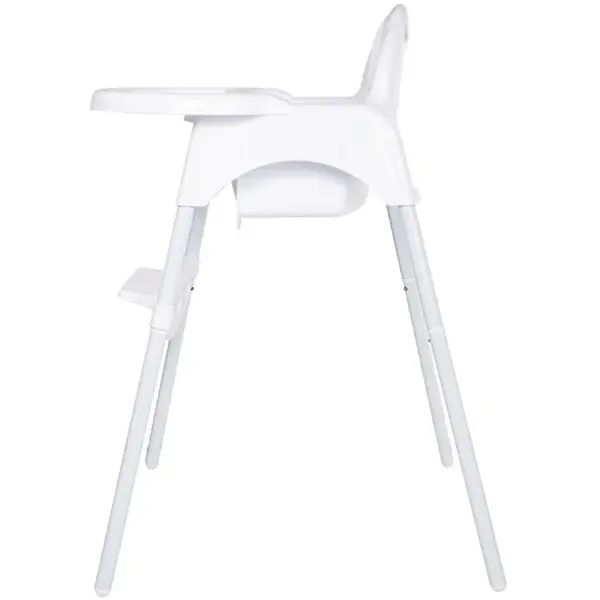 Kinderstoel | Kunststof/RVS | Wit | Wit Frame | Indoor | 650x770x1010(h)mm