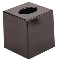 Bolero Tissuebox | Kunststof | Zwart | Vierkant | 120x120x132(h)mm