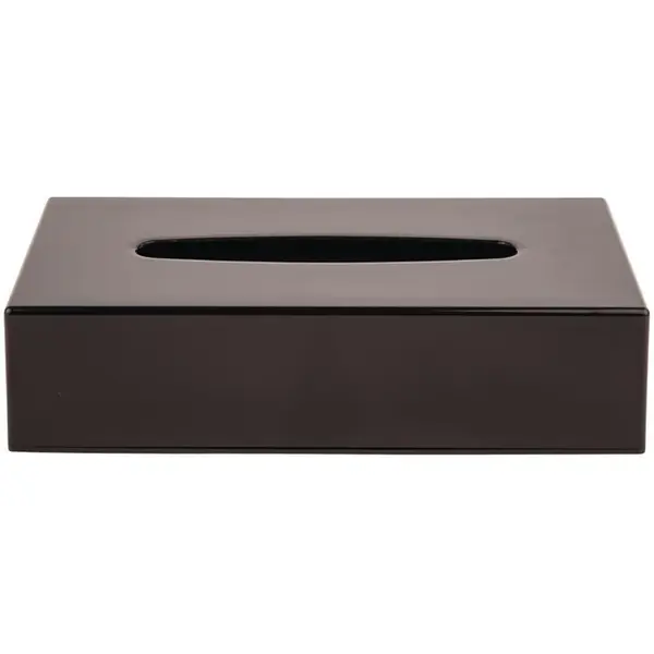 Tissuebox | Kunststof | Zwart | Rechthoek | 252x138x62(h)mm