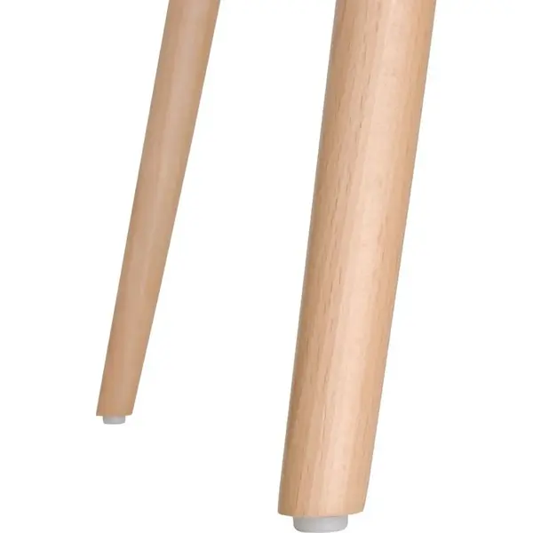 Tafel | ARLO | Hout/Staal | Wit Blad | Zwart/Houten Frame | Indoor | Ø798x740(h)mm