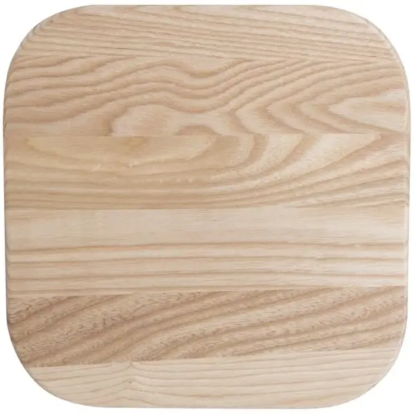 Krukken | CANTINA | Hout/Staal | Houtlook | Zilverkleurig Frame | Indoor | Stapelbaar | 4 Stuks | 385x385x470(h)mm