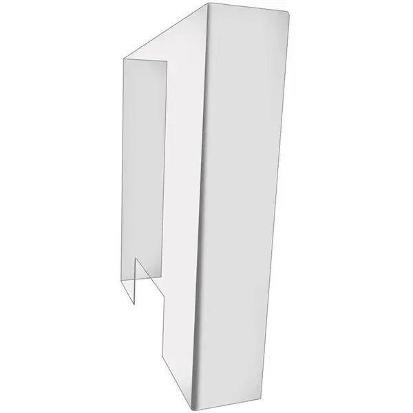 Baliescherm | Kunststof | Betaaluitsparing | 700x150x750(h)mm