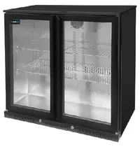UNNICOOL Barkoelkast | 200L | Zwart | +2°C/+10°C | Statisch + Ventilator | Draaideuren | 900x565x900(h)mm