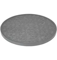 Bolero Tafelblad | Zwart (Geborsteld) | In-/Outdoor | Voorgeboord | Ø580x38(h)mm