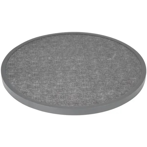 Tafelblad | Zwart (Geborsteld) | In-/Outdoor | Voorgeboord | Ø580x38(h)mm