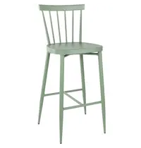 Bolero Barkrukken | WINDSOR | Aluminium | Groen | In-/Outdoor | 2 Stuks | 470x520x1080(h)mm
