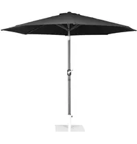 Bolero Parasol | SEVILLA | Zwart | Rond | UV-bestendig | Vlamvertragend | Ø3000x2480(h)mm