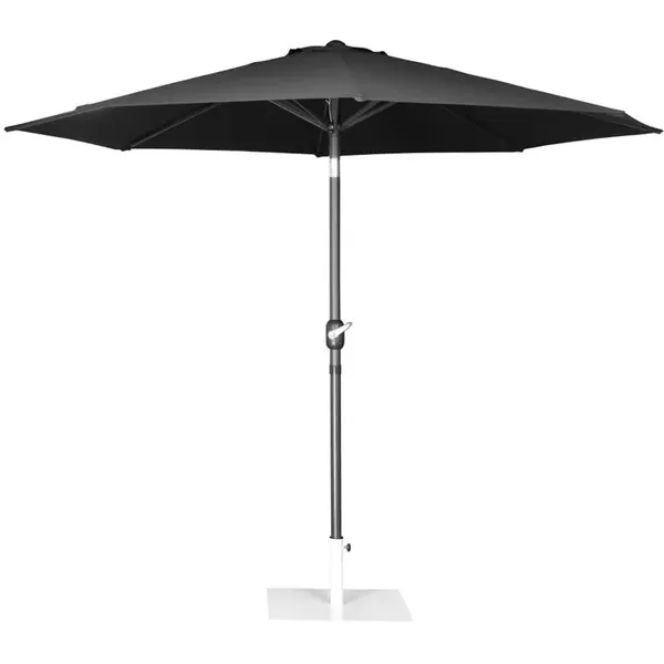 Parasol | SEVILLA | Zwart | Rond | UV-bestendig | Vlamvertragend | Ø3000x2480(h)mm
