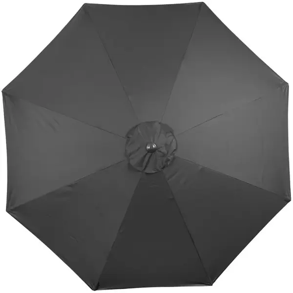 Parasol | SEVILLA | Zwart | Rond | UV-bestendig | Vlamvertragend | Ø3000x2480(h)mm