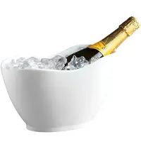 EMGA Wijn-/Champagnekoeler | Kunststof | Wit | 270x140x165(h)mm