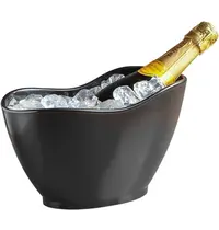 EMGA Wijn-/Champagnekoeler | Kunststof | Zwart | 270x140x165(h)mm