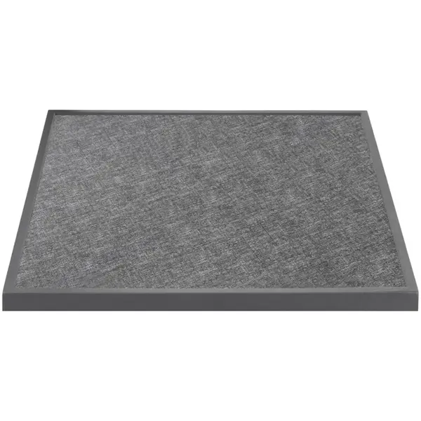 Tafelblad | Zwart (Geborsteld) | In-/Outdoor | Voorgeboord | 700x700x38(h)mm