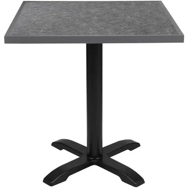 Tafelblad | Zwart (Geborsteld) | In-/Outdoor | Voorgeboord | 700x700x38(h)mm