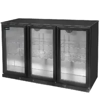 UNNICOOL Barkoelkast | 300L | Zwart | +2°C/+10°C | Statisch + Ventilator | Draaideuren | 1350x565x900(h)mm