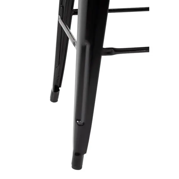 Barkrukken | BISTRO | Hout/Staal | Hout (Essen) | Zwart Frame | Indoor | 4 Stuks | 430x450x900(h)mm