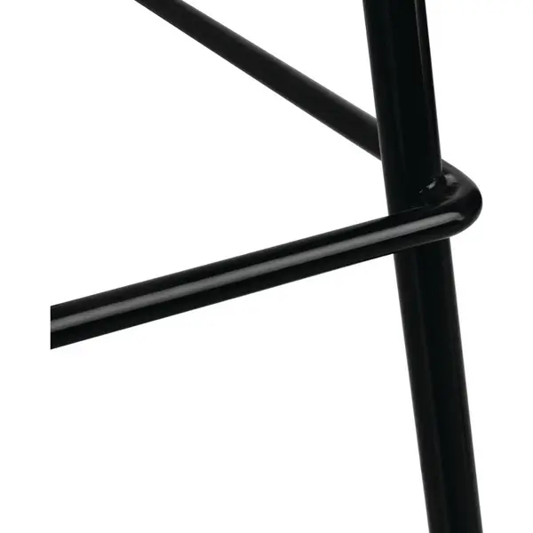 Stoelen | Metaal | Zwart | In-/Outdoor | Stapelbaar | 4 Stuks | 520x545x830(h)mm