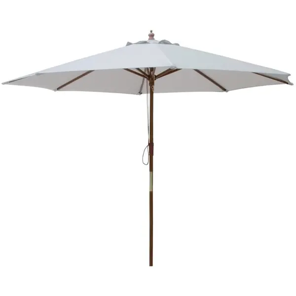 Parasol | Grijs | Rond | Wind-/Waterbestendig | Ø3000x2680(h)mm