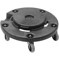 Trust Verrijdbaar Onderstel | Kunststof | Zwart | Trust THOR Afval-/Ingrediëntenbakken | Ø464x168(h)mm