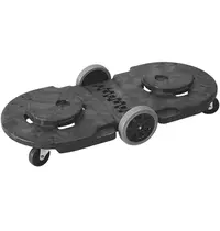 Trust Verrijdbaar Onderstel | Kunststof | Zwart | Trust THOR Afval-/Ingrediëntenbakken | Dubbel Uitvoering | 1143x514x203(h)mm 