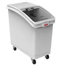 Trust Voedseltrolley | Kunststof | Wit | 100L | Wielen | Incl. Schep | 394x743x755(h)mm 