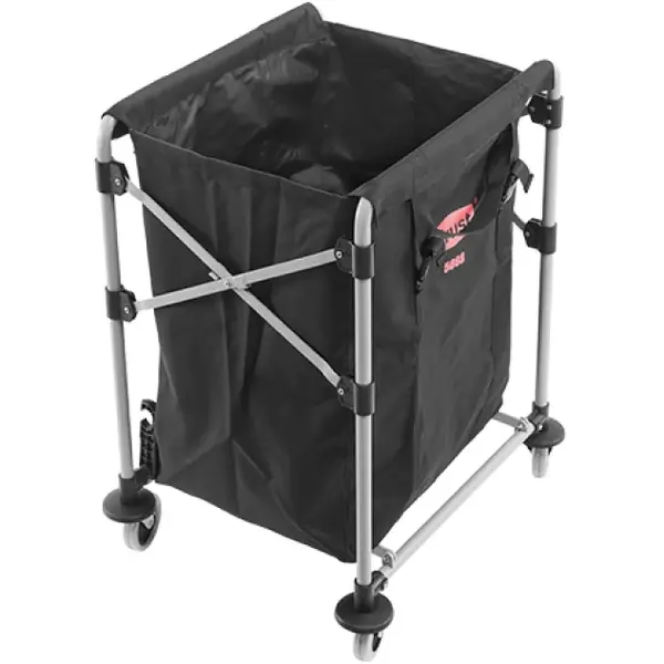 Linnenwagen | Staal | Inklapbaar | Incl. Waszak | Wielen | 652x538x820(h)mm