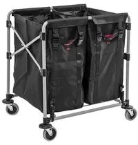 Trust Linnenwagen | Staal | Inklapbaar | Incl. Waszak | Wielen | 767x642x820(h)mm 