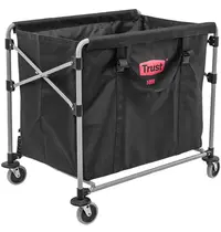 Trust Linnenwagen | Staal | Inklapbaar | Incl. Waszak | Wielen | 942x642x820(h)mm 