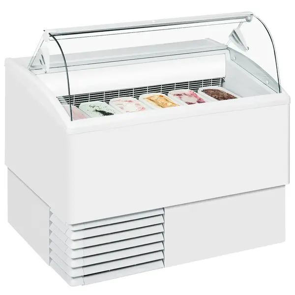 Schepijsvitrine | ISETTA | 372L | 6x 5L | -14°C/-16°C | Statisch | Gekoelde Reserve | Wielen | 1184x800x1176(h)mm