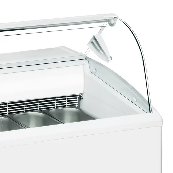 Schepijsvitrine | ISETTA | 372L | 6x 5L | -14°C/-16°C | Statisch | Gekoelde Reserve | Wielen | 1184x800x1176(h)mm