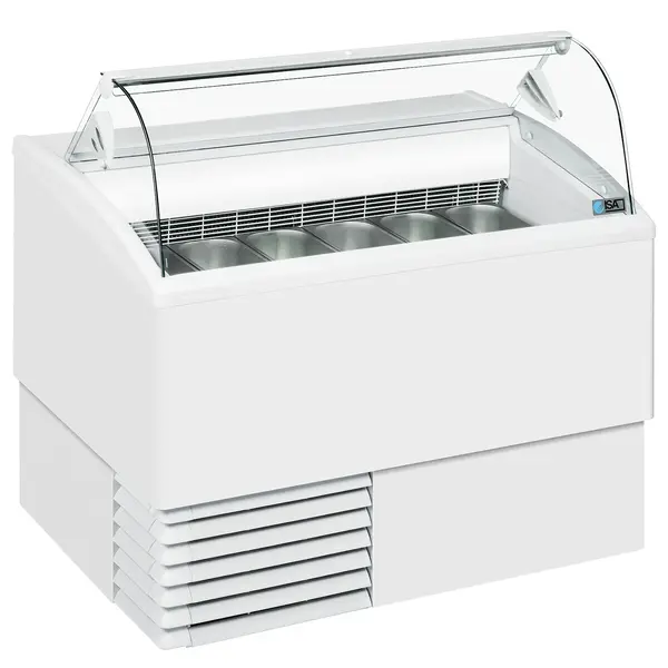 Schepijsvitrine | ISETTA | 372L | 6x 5L | -14°C/-16°C | Statisch | Gekoelde Reserve | Wielen | 1184x800x1176(h)mm