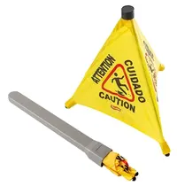 Trust Waarschuwingsbord | Kunststof | "Wet Floor" (EN/FR/ES) | Ø533x508(h)mm