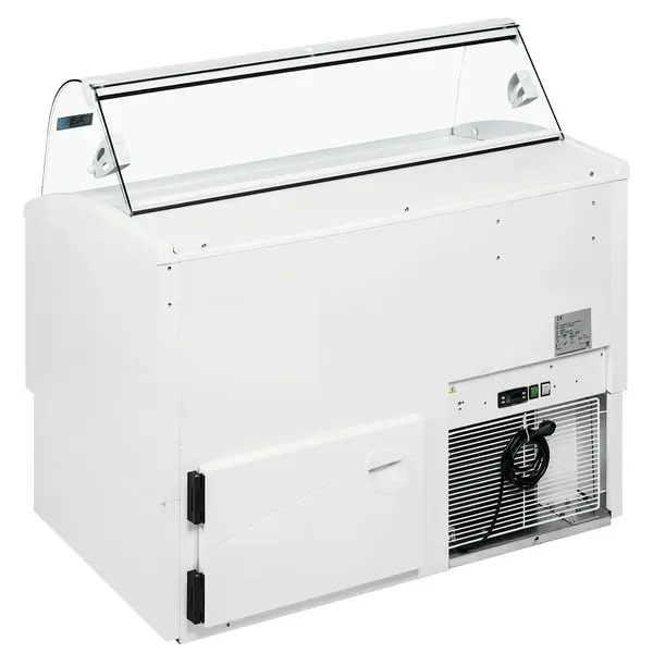 Schepijsvitrine | ISETTA | 432L | 7x 5L | -14°C/-16°C | Statisch | Gekoelde Reserve | Wielen | 1354x800x1176(h)mm