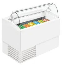 ISA Schepijsvitrine | ISETTA | 432L | 7x 5L | -14°C/-16°C | Statisch | Gekoelde Reserve | Wielen | 1354x800x1176(h)mm