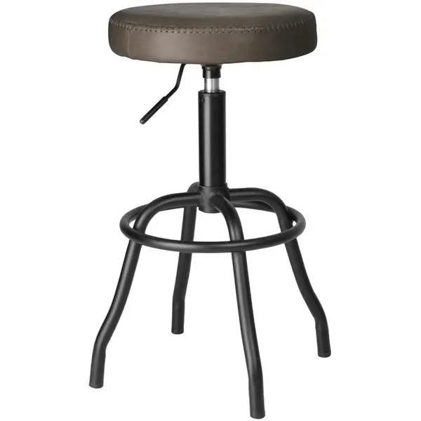 Barkruk | BROOKLYN | Kunstleer/Metaal | Mokka | Zwart Frame | Indoor | Ø367x671/795(h)mm