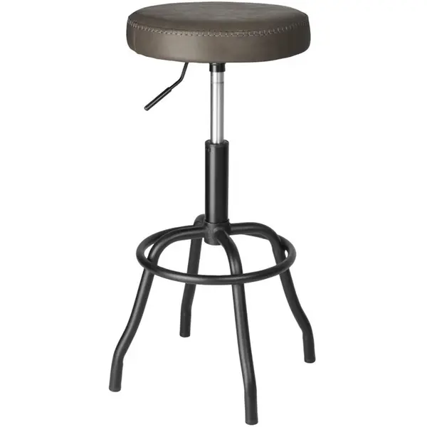 Barkruk | BROOKLYN | Kunstleer/Metaal | Mokka | Zwart Frame | Indoor | Ø367x671/795(h)mm