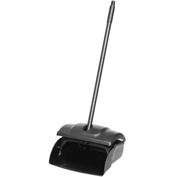 Stofblik | Kunststof | Zwart | Deksel | Wielen | 332x144x959(h)mm