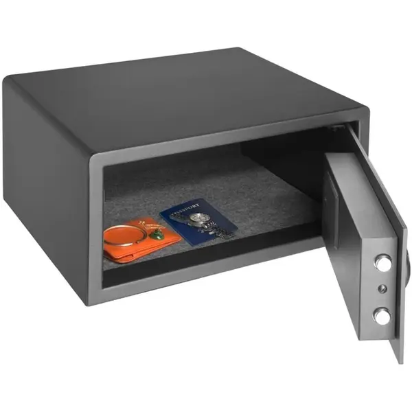 Hotelkluis | Carbontaal | Digitale Code | Incl. Noodsleutel | 382x420x202(h)mm