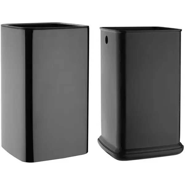 Afvalbak | Kunststof | Zwart | 10L | Open | 198x199x353(h)mm