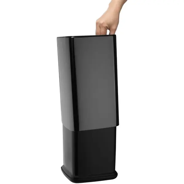 Afvalbak | Kunststof | Zwart | 10L | Open | 198x199x353(h)mm