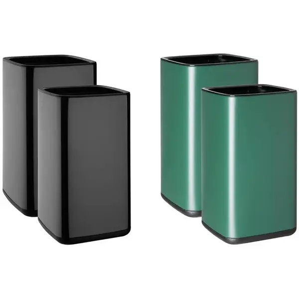 Afvalbak | Kunststof | Zwart | 7L | Open | 179x178x310(h)mm