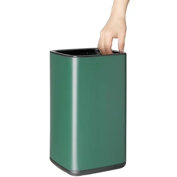 Afvalbak | Kunststof | Groen | 10L | Open | 198x199x353(h)mm