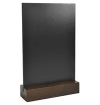 EMGA Tafelkrijtbord | Hout | Bruin | 2-Zijdig | 150x50x240(h)mm