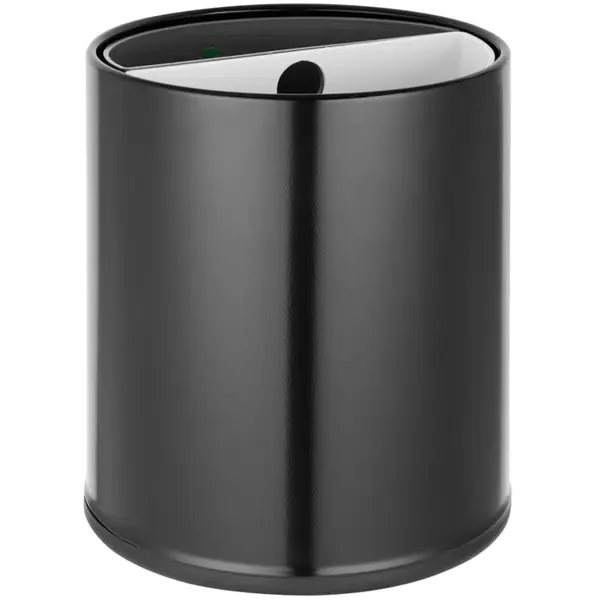 Afvalbak | Kunststof/IJzer | Zwart | Open | Afvalscheiding | Ø216x270(h)mm