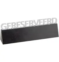 EMGA Tafelbordje | Hout | "Gereserveerd" | 2-Zijdig | 175x30x70(h)mm
