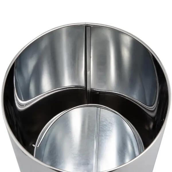 Afvalbak + Asbak | RVS | 12L | Open | Ø209x588(h)mm