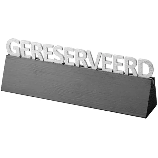 Tafelbordje | Hout | "Gereserveerd" | 2-Zijdig | 175x30x70(h)mm