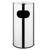Bolero Afvalbak + Asbak | RVS | 30L | Open | Ø298x606(h)mm