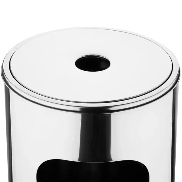 Afvalbak + Asbak | RVS | 30L | Open | Ø298x606(h)mm