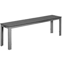 Bolero Banken | VALLETTA | Kunststof | Grijs | In-/Outdoor | 2 Stuks | 1400x285x430(h)mm 